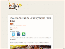 Tablet Screenshot of cullyskitchen.com